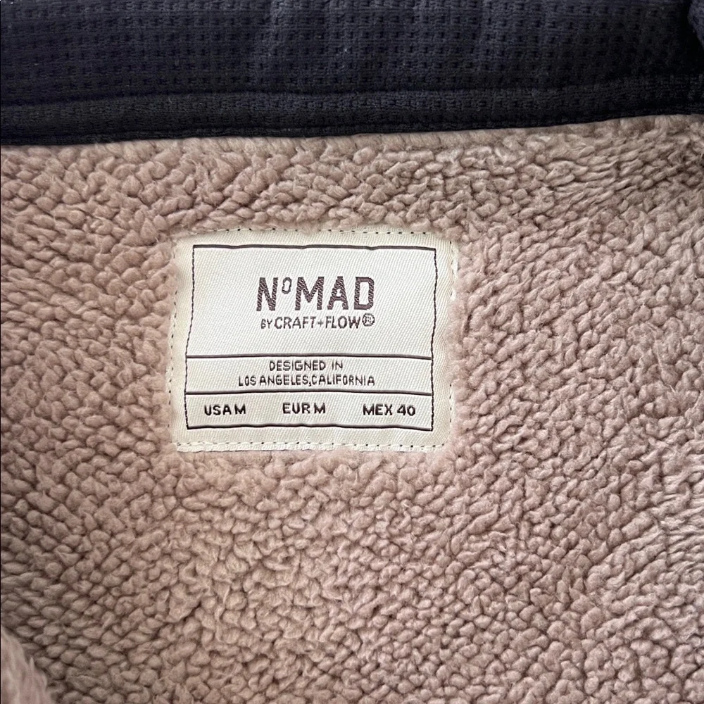 Nomad Men's Lightweight Shirt Jacket - Black with Cream Lining